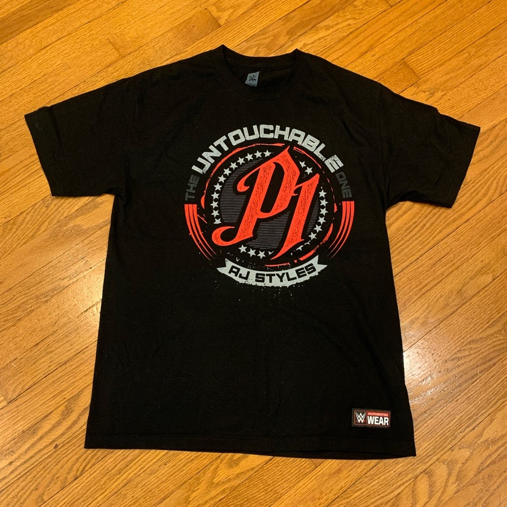 WWE Authentic AJ Styles “The Untouchable One” Wrestling Shirt
